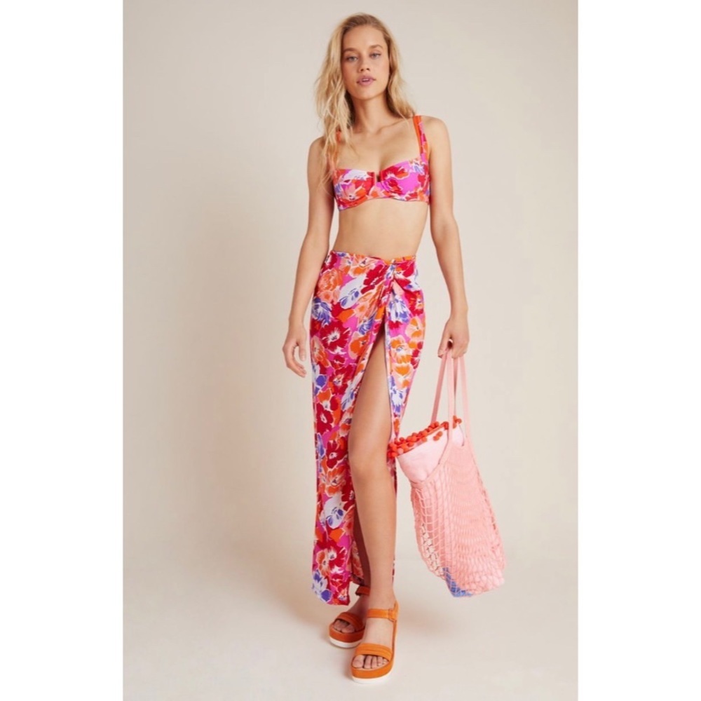 L Space Mia Knotted Sarong Swimsuit Cover Up